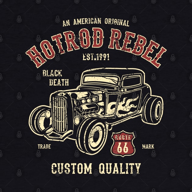American Hotrod Rebel Black Death Custom Quality Car by JakeRhodes